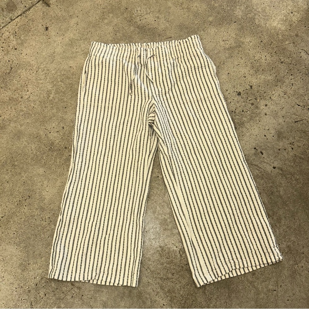 AE Pull On Stripe Pant XL High Waisted Paperbag - Picture 5 of 10